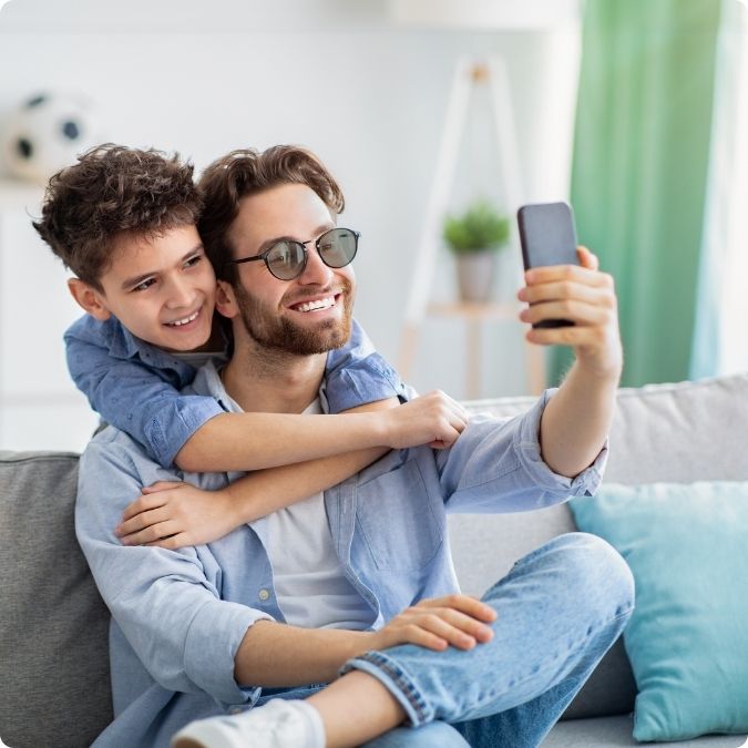 ECP WebpageSupporting Images (675x675)Father-Taking-Selifie-With-Son-While-Wearing-Avulux-Glasses (1)